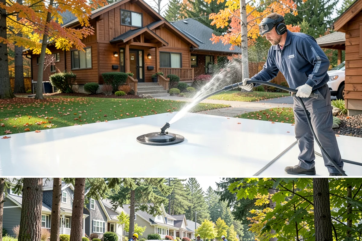 Aggregate Driveway Cleaning in Normandy Park, King County, WA - Clean aggregate surfaces in dry weather so the many crevices can dry before sealing or reuse.
