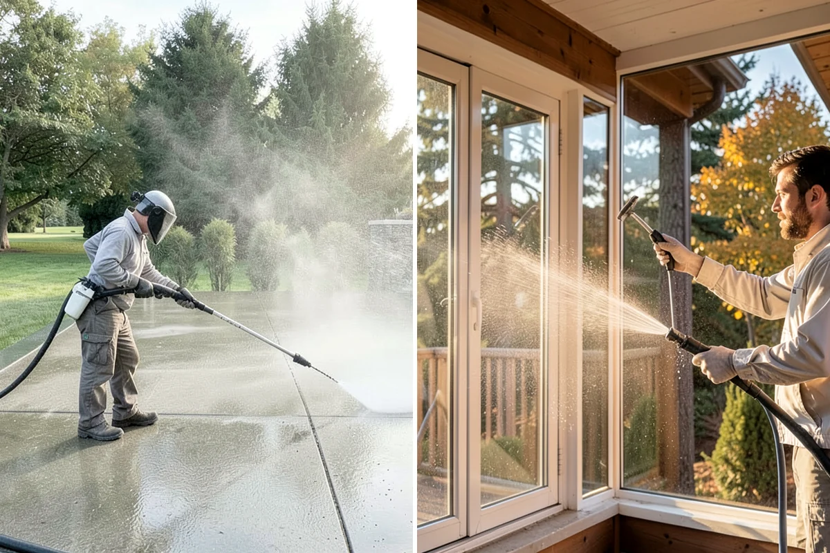 Aggregate Driveway Cleaning in Puyallup, Pierce County, WA - Inspect the aggregate for loose stones and wear