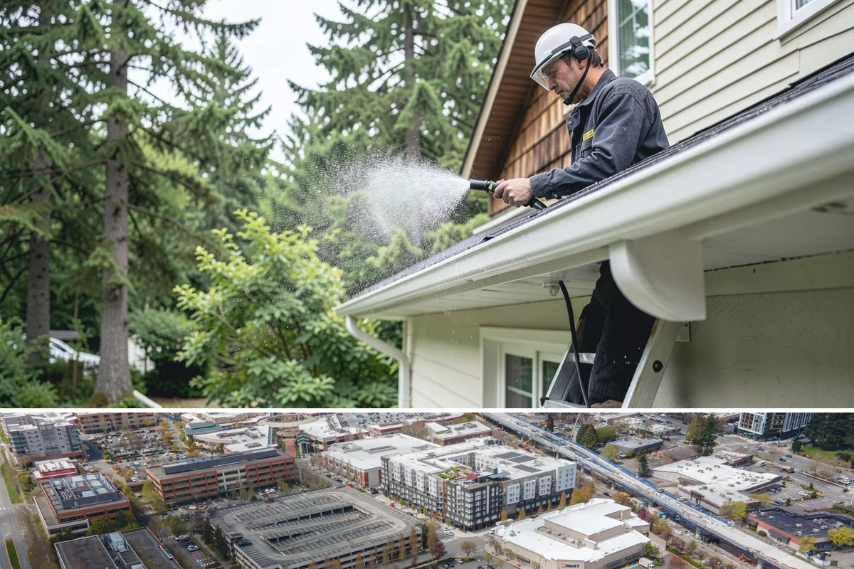 Aggregate Driveway Cleaning in Redmond, King County, WA - Clean aggregate surfaces in dry weather so the many crevices can dry before sealing or reuse.