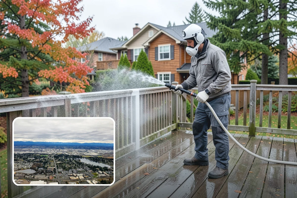 Aggregate Driveway Cleaning in SeaTac, King County, WA - Cleans textured aggregate without dislodging stones