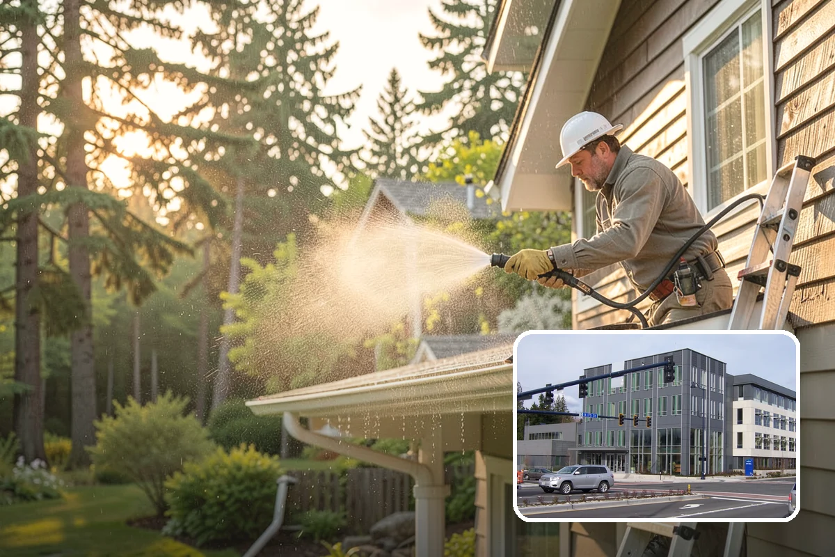 Aggregate Driveway Cleaning in Shoreline, King County, WA - Cleans textured aggregate without dislodging stones