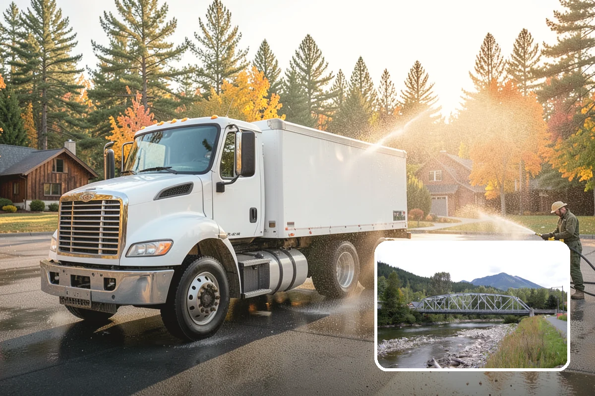 Aggregate Driveway Cleaning in Skykomish, King County, WA - Cleans textured aggregate without dislodging stones
