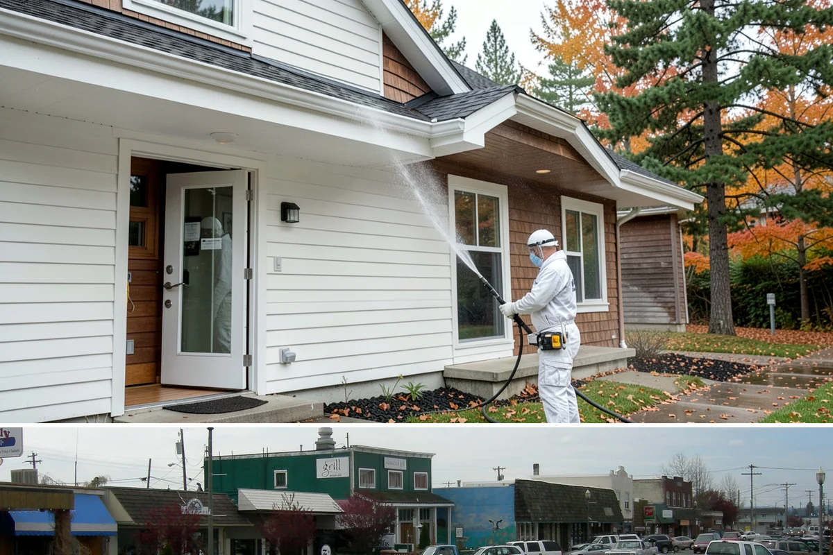 Aggregate Driveway Cleaning in Stanwood, Snohomish County, WA - Clean aggregate surfaces in dry weather so the many crevices can dry before sealing or reuse.