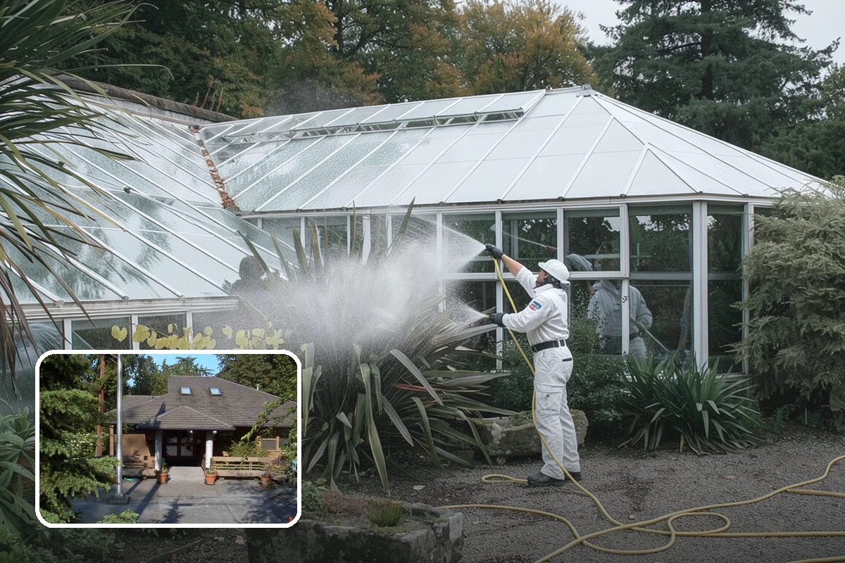 Aggregate Driveway Cleaning in Yarrow Point, King County, WA - Cleans textured aggregate without dislodging stones