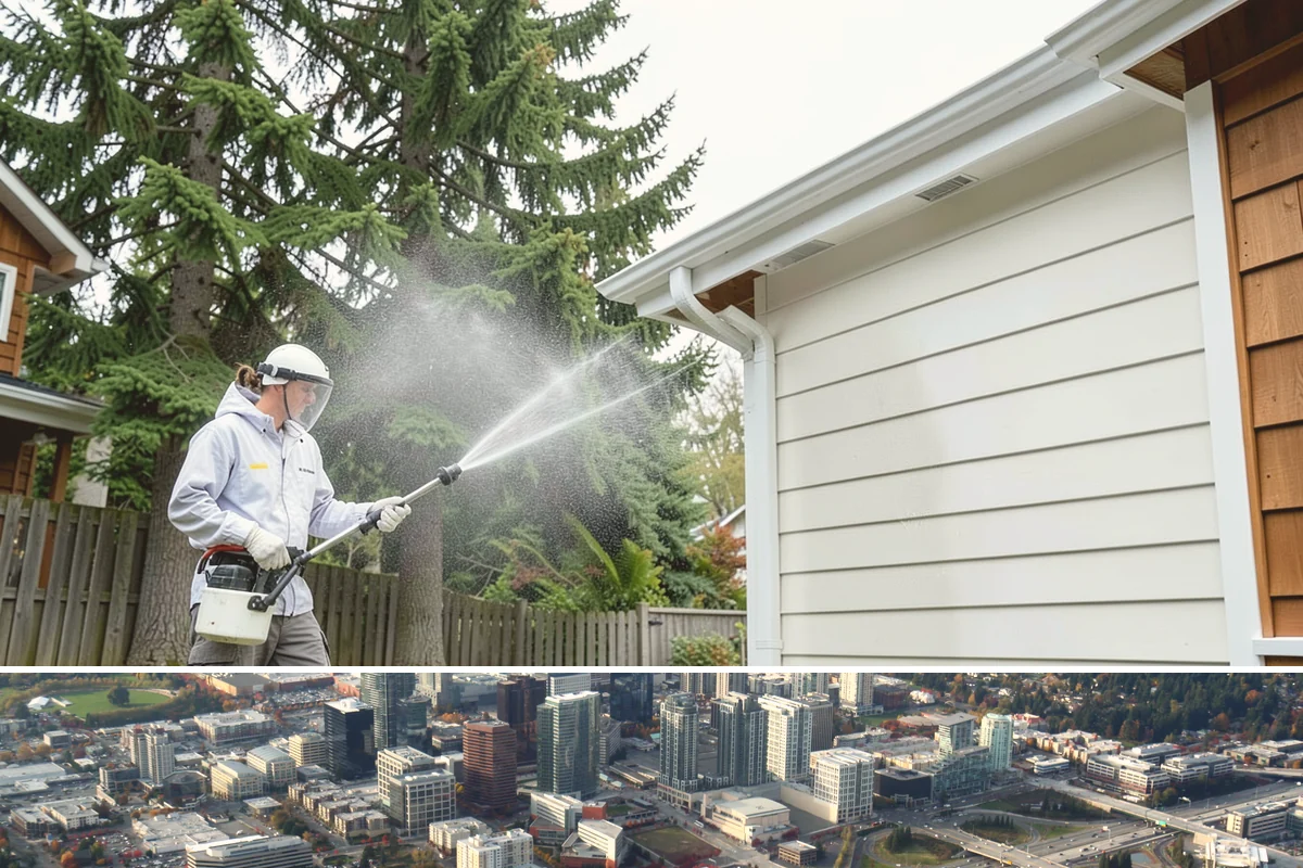 Algae Removal in Bellevue, King County, WA - Clear algae in spring or summer to remove the heavy growth that builds during the shaded, wet months.