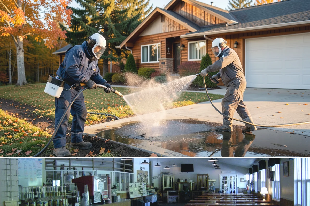 Algae Removal in Black Diamond, King County, WA - Clear algae in spring or summer to remove the heavy growth that builds during the shaded, wet months.