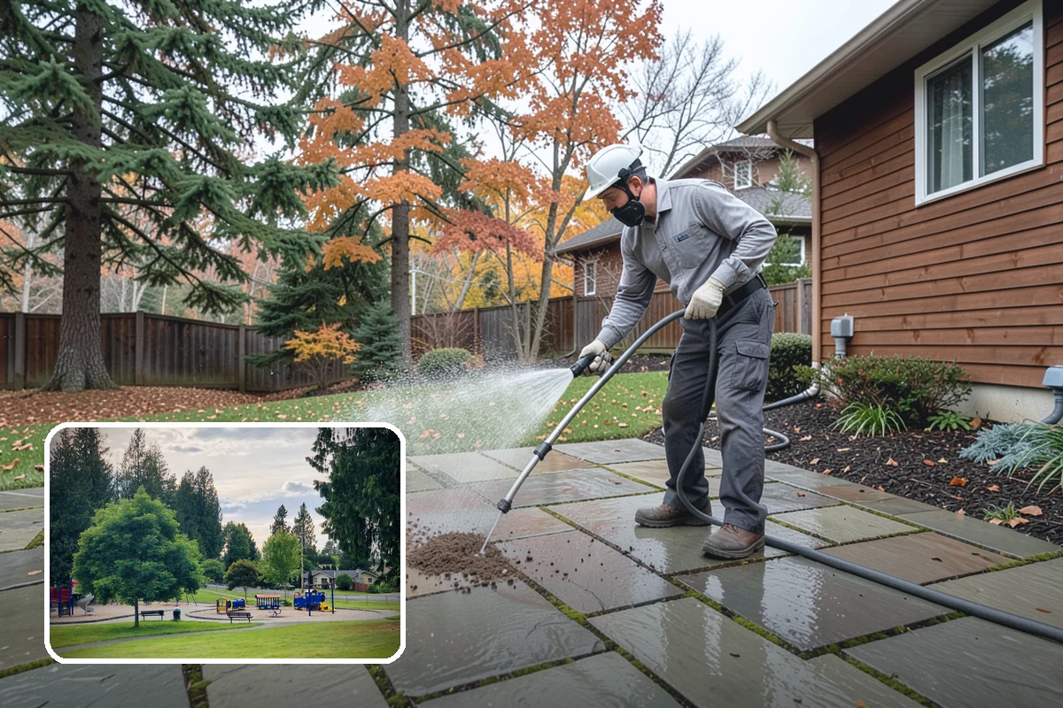 Algae Removal in Bonney Lake, Pierce County, WA - Removes the green algae film at the biological source