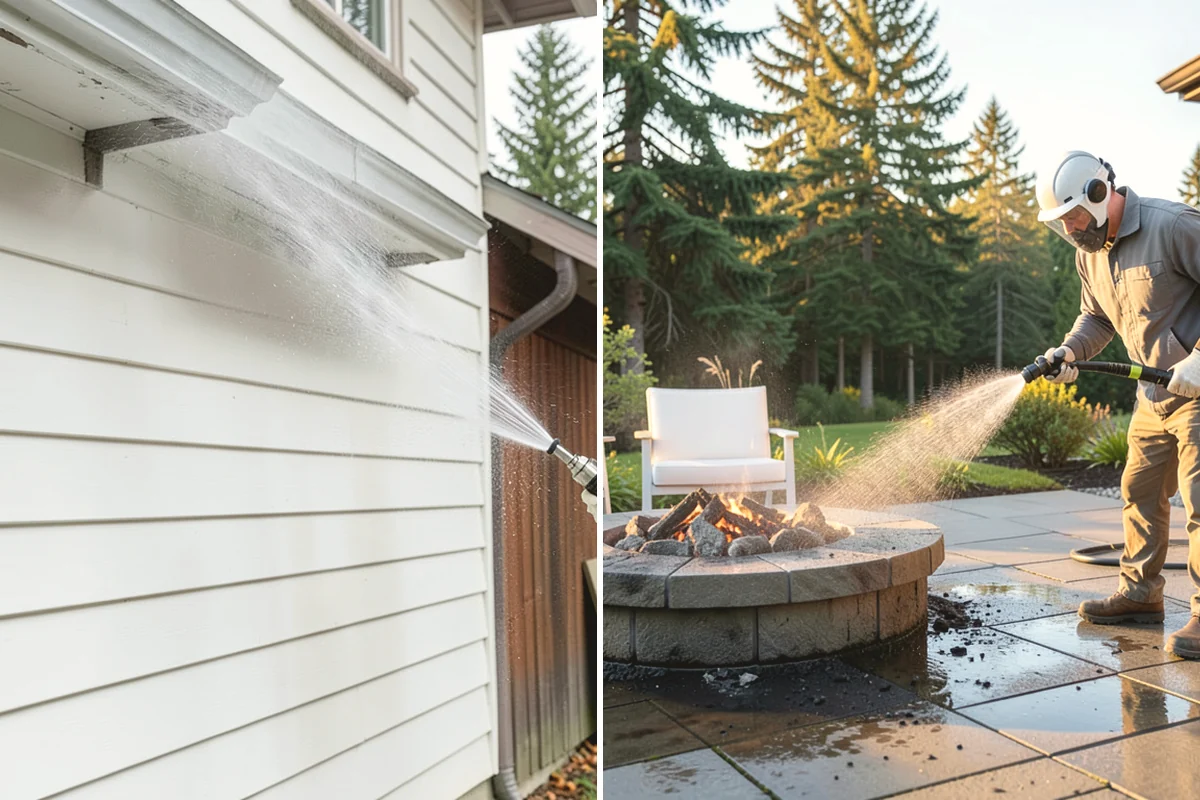 Algae Removal in Carbonado, Pierce County, WA - Evaluate the algae coverage and the surface types