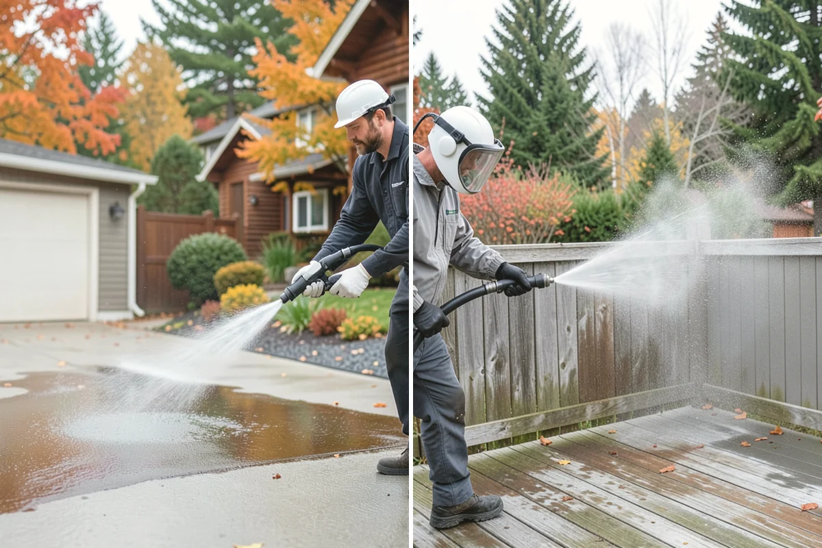 Algae Removal in Carnation, King County, WA - Evaluate the algae coverage and the surface types