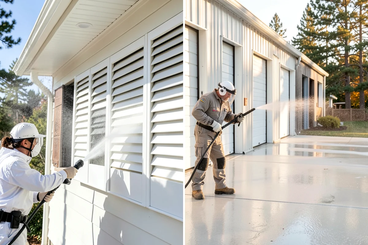Algae Removal in Clyde Hill, King County, WA - Evaluate the algae coverage and the surface types