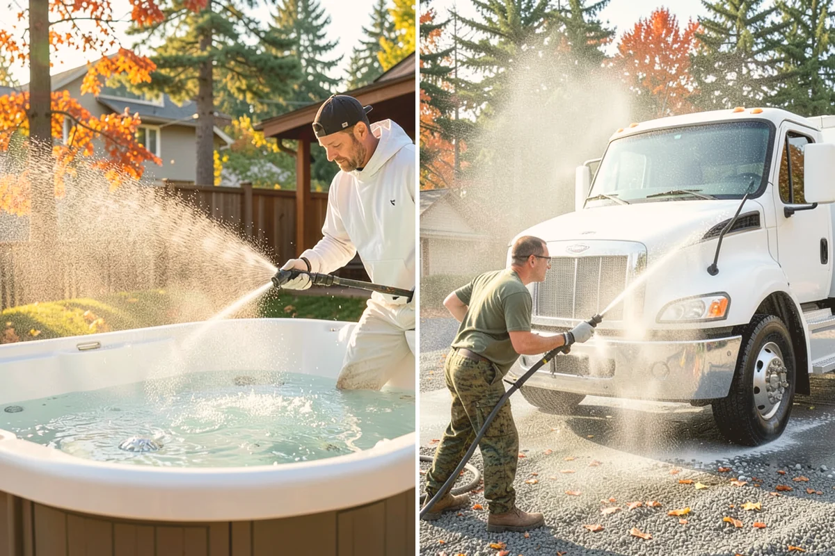 Algae Removal in Eatonville, Pierce County, WA - Evaluate the algae coverage and the surface types