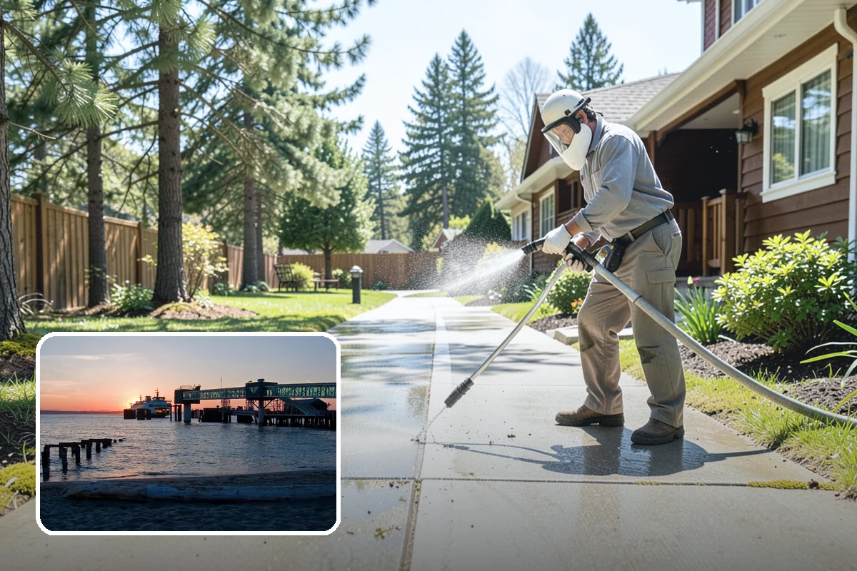 Algae Removal in Edmonds, Snohomish County, WA - Removes the green algae film at the biological source