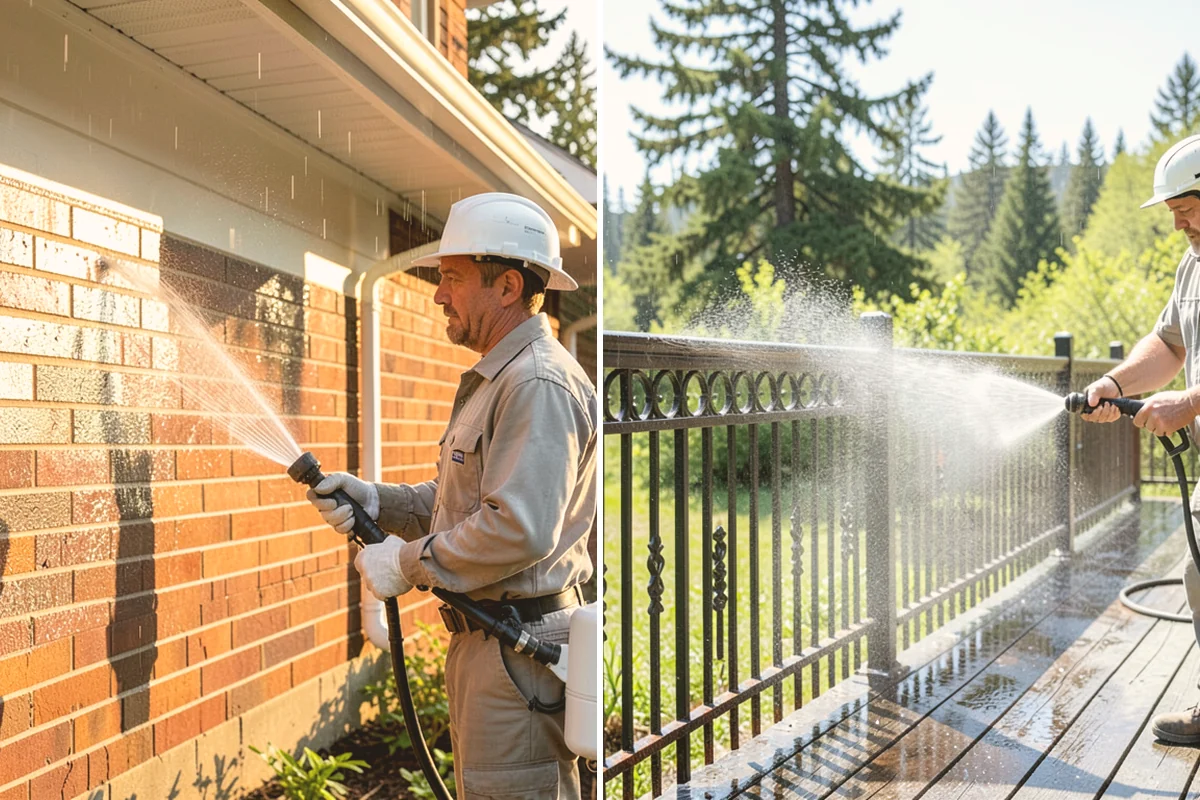 Algae Removal in Edmonds, Snohomish County, WA - Evaluate the algae coverage and the surface types