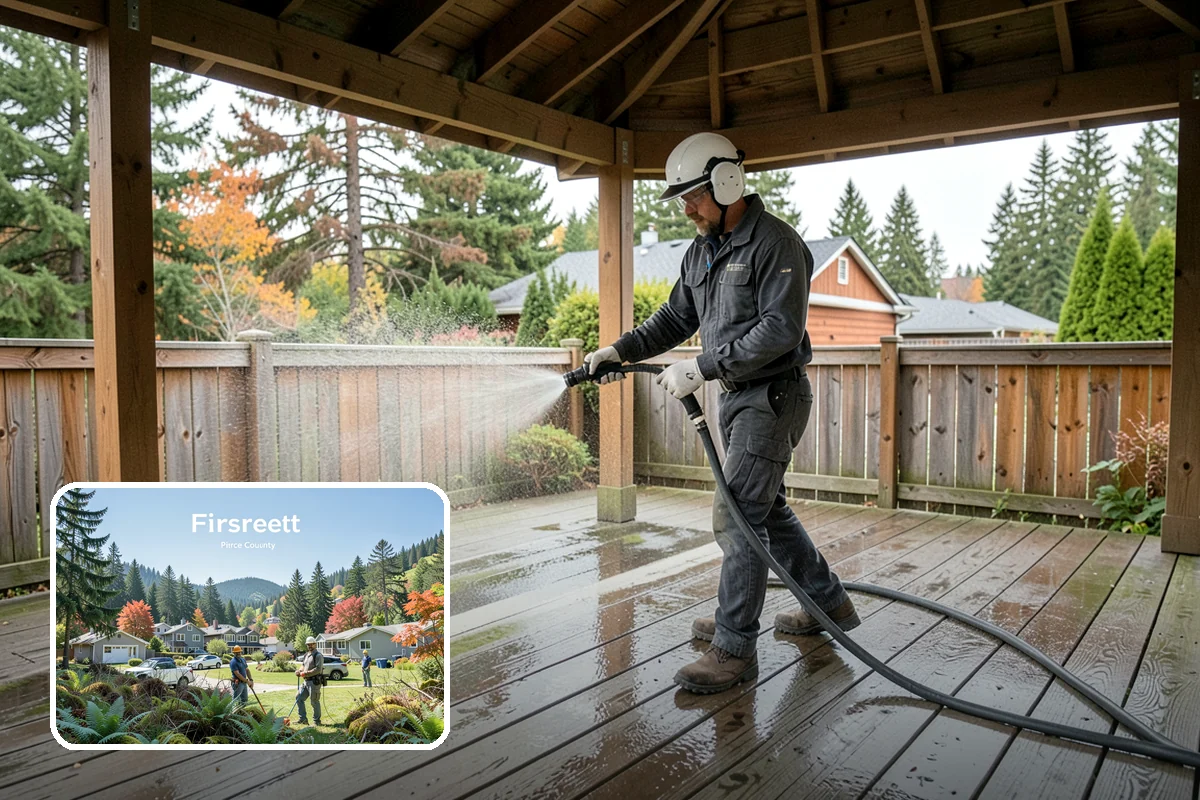 Algae Removal in Fircrest, Pierce County, WA - Removes the green algae film at the biological source