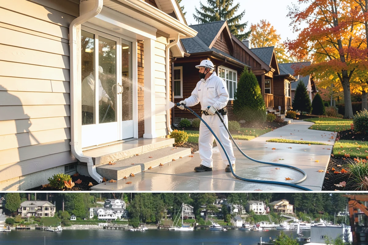 Algae Removal in Gig Harbor, Pierce County, WA - Clear algae in spring or summer to remove the heavy growth that builds during the shaded, wet months.