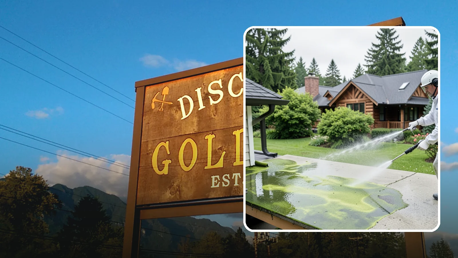 Algae Removal in Gold Bar, Snohomish County, WA - Soft-wash algae removal that lifts the green film coating siding, roofs, decks, and concrete across shaded properties.