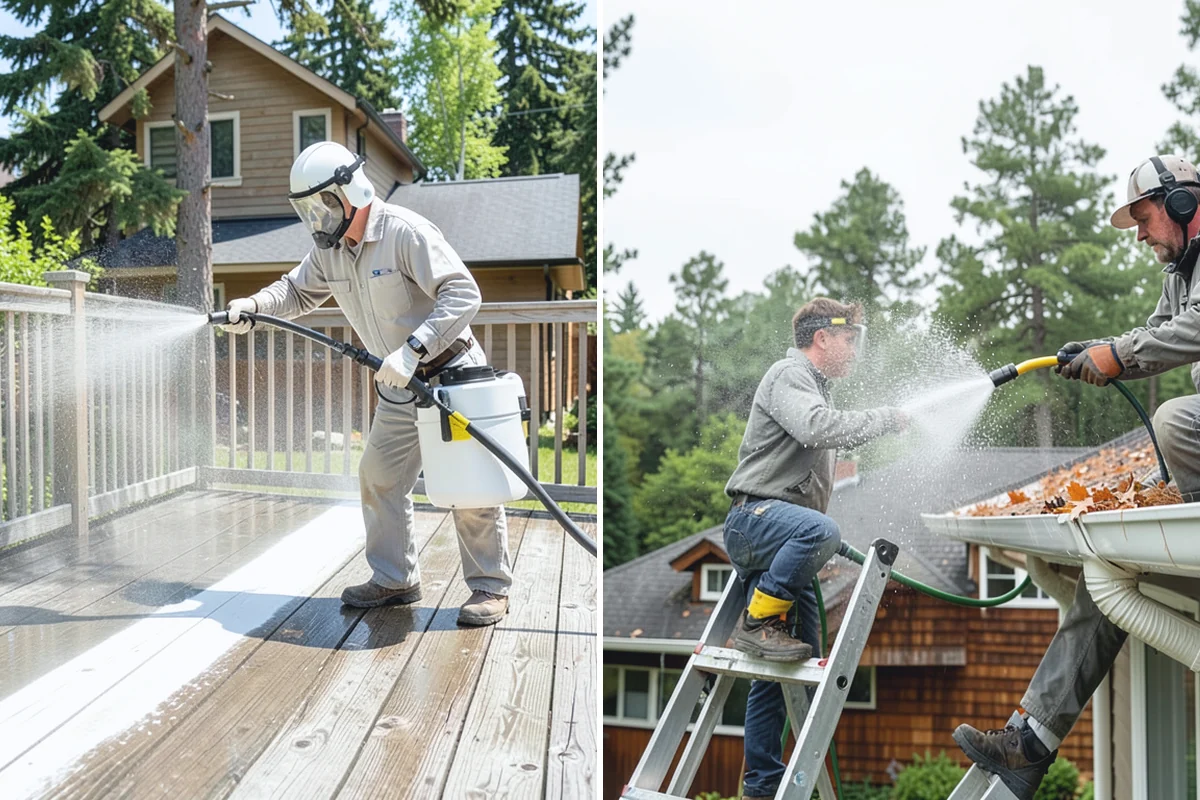 Algae Removal in Gold Bar, Snohomish County, WA - Evaluate the algae coverage and the surface types