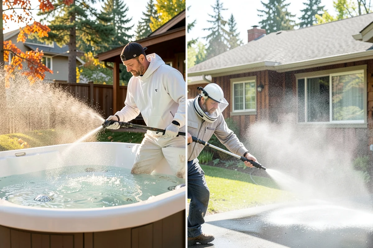 Algae Removal in Hunts Point, King County, WA - Evaluate the algae coverage and the surface types