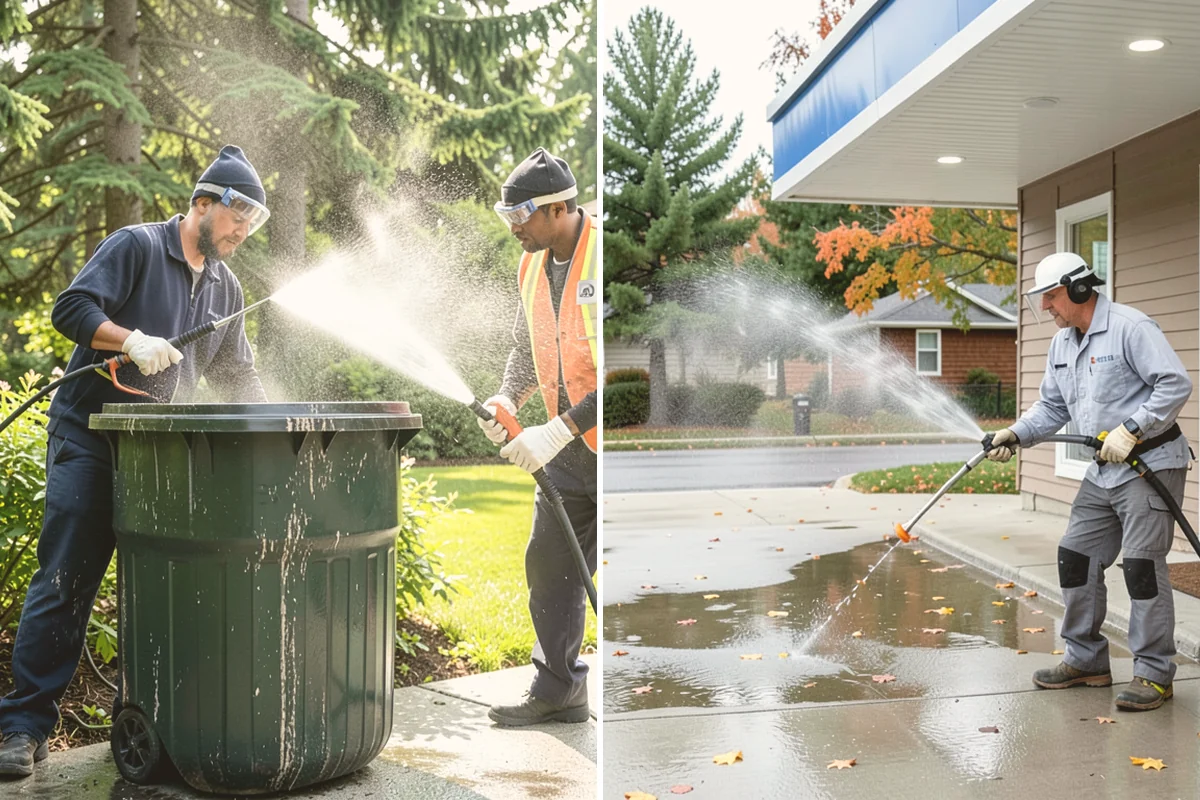 Algae Removal in Langley, Island County, WA - Evaluate the algae coverage and the surface types