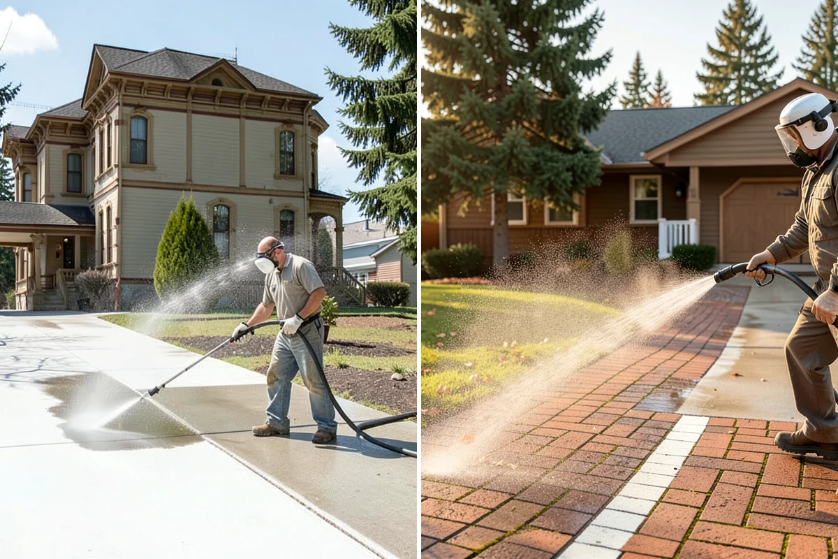 Algae Removal in Lyman, Skagit County, WA - Evaluate the algae coverage and the surface types