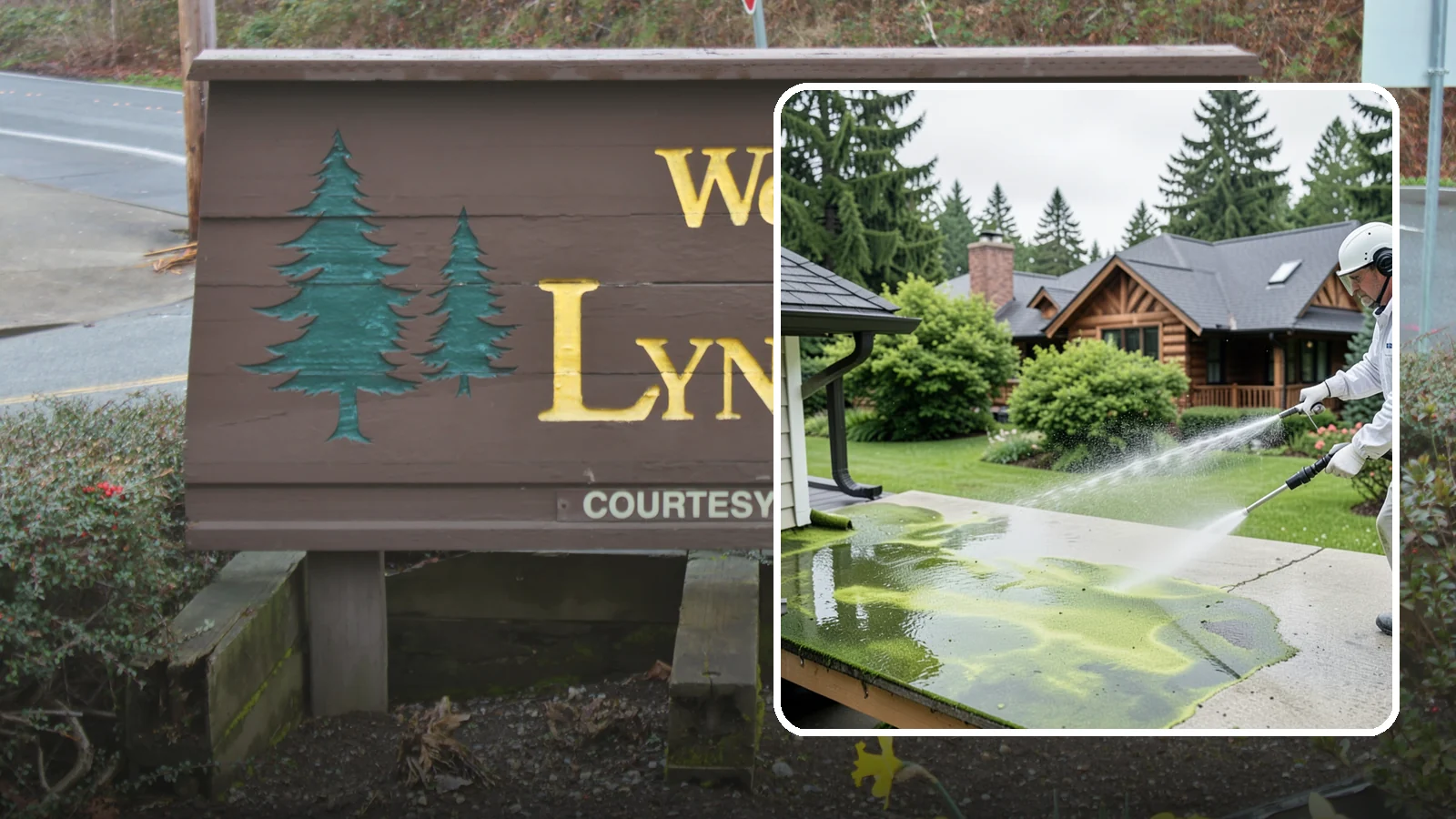 Algae Removal in Lynnwood, Snohomish County, WA - Soft-wash algae removal that lifts the green film coating siding, roofs, decks, and concrete across shaded properties.