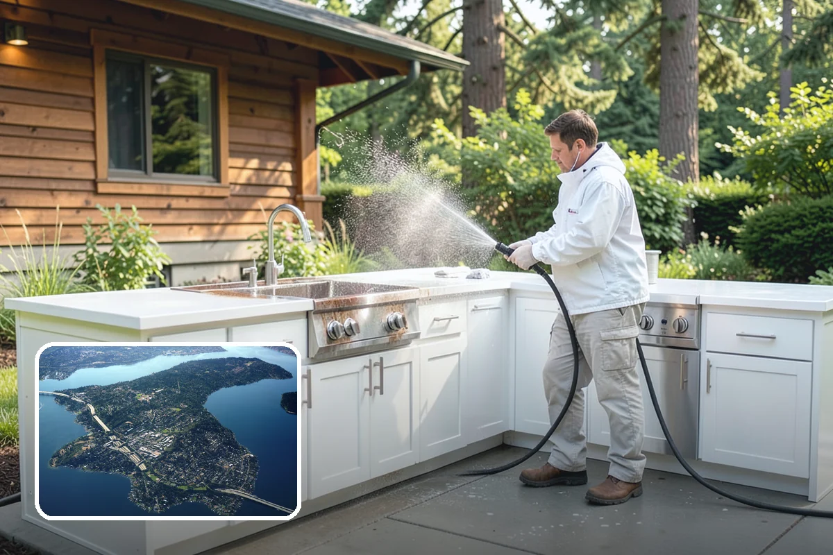 Algae Removal in Mercer Island, King County, WA - Removes the green algae film at the biological source