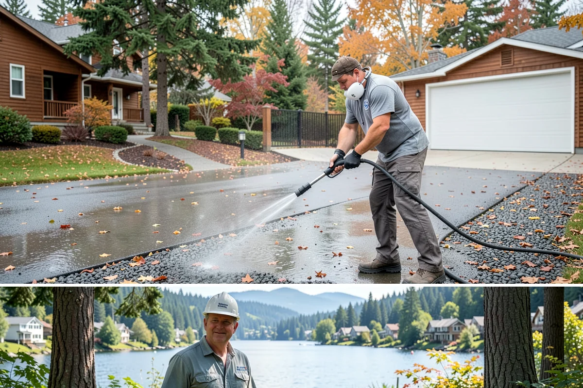 Algae Removal in Milton, King County, WA - Clear algae in spring or summer to remove the heavy growth that builds during the shaded, wet months.
