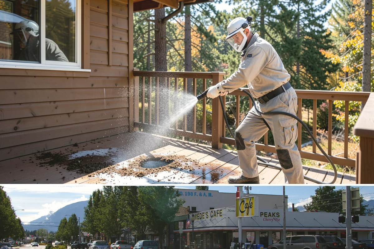 Algae Removal in North Bend, King County, WA - Clear algae in spring or summer to remove the heavy growth that builds during the shaded, wet months.