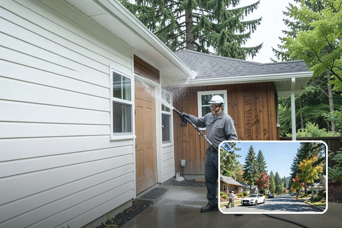 Algae Removal in Orting, Pierce County, WA - Removes the green algae film at the biological source