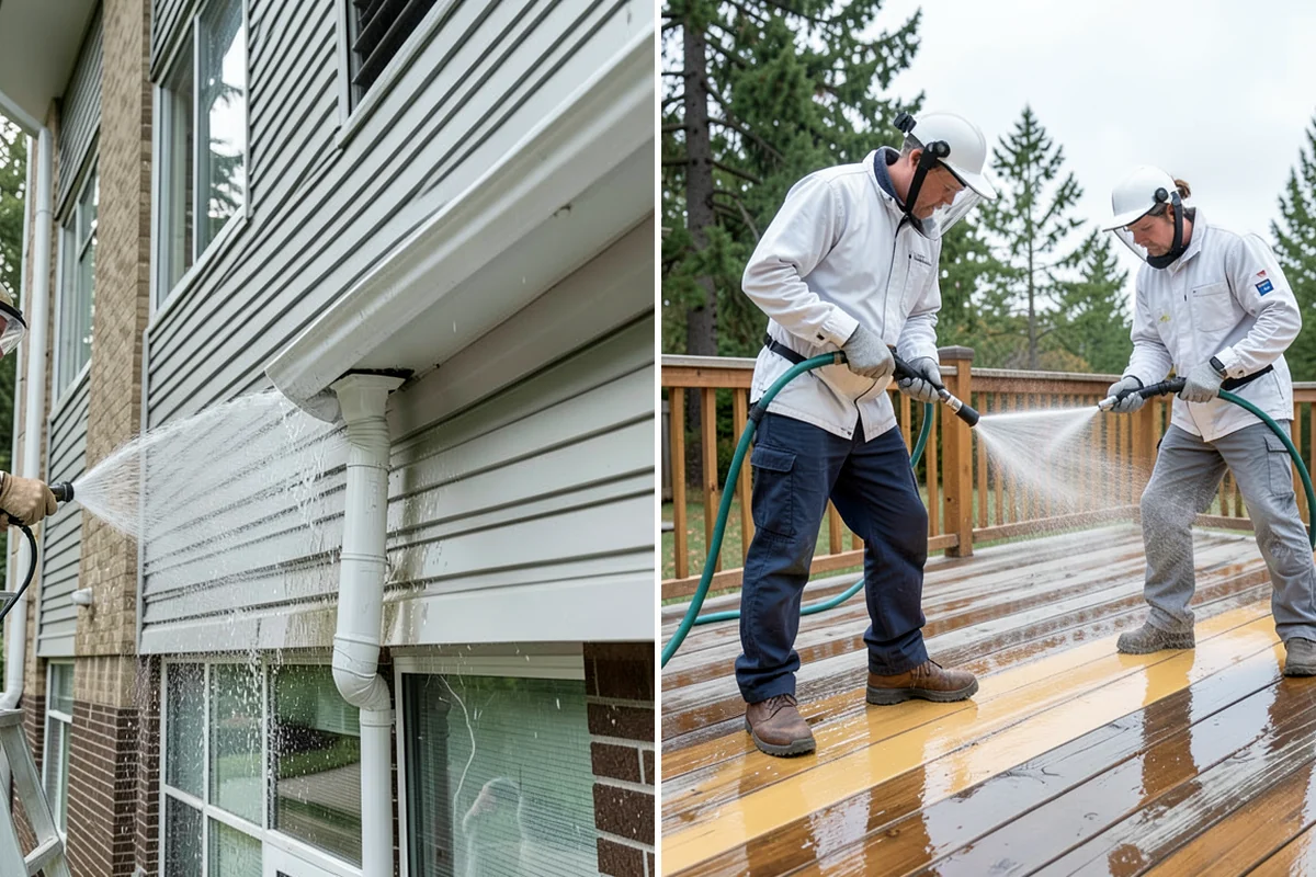 Algae Removal in Seattle, King County, WA - Evaluate the algae coverage and the surface types