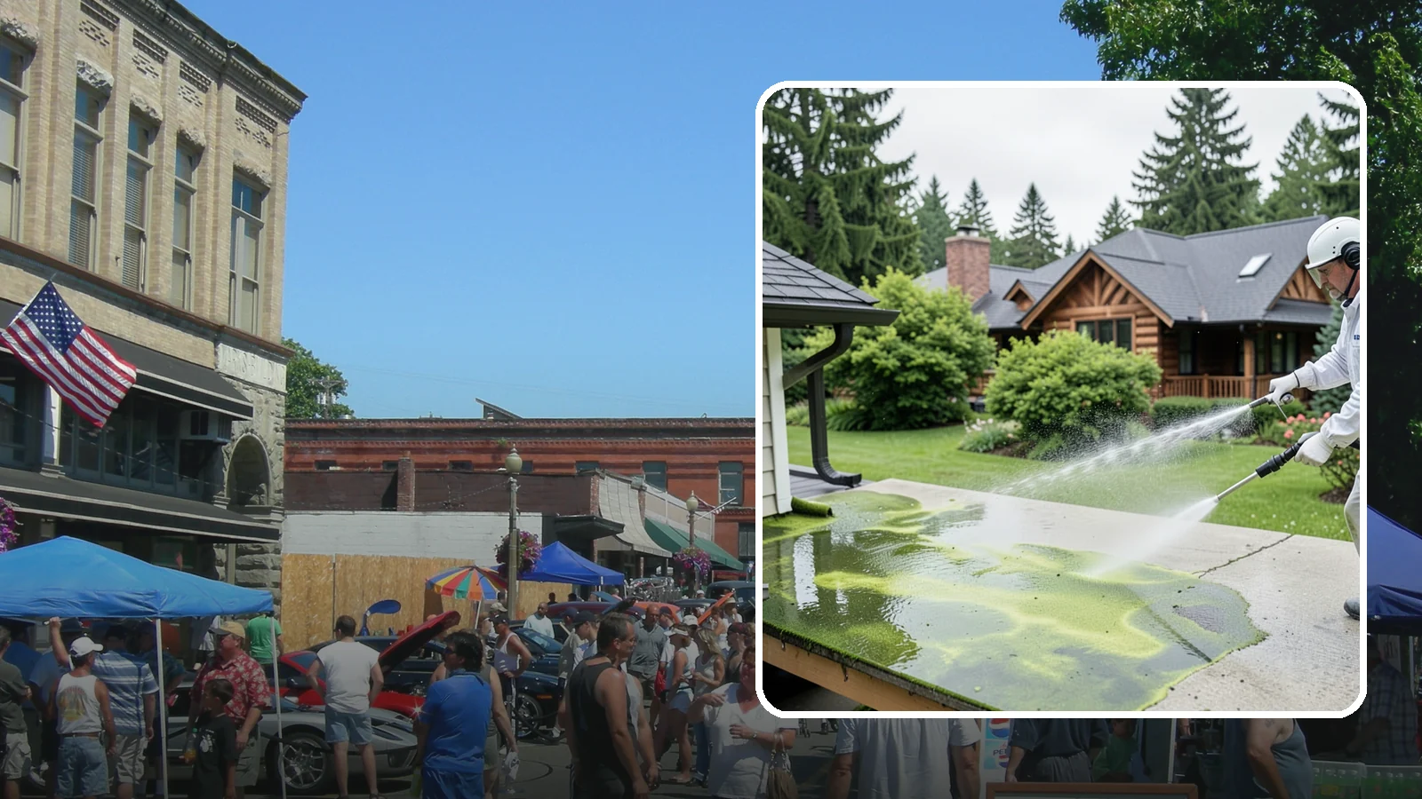 Algae Removal in Snohomish, Snohomish County, WA - Soft-wash algae removal that lifts the green film coating siding, roofs, decks, and concrete across shaded properties.