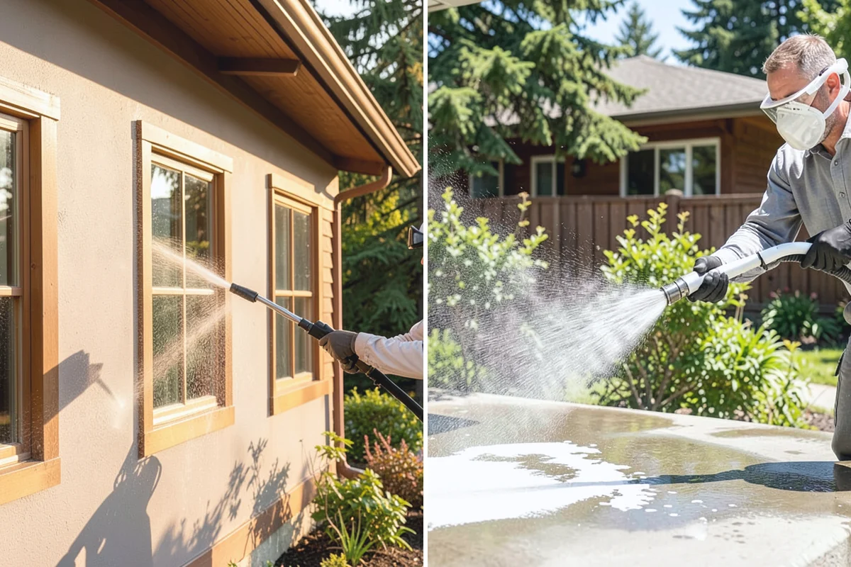 Algae Removal in Sumner, Pierce County, WA - Evaluate the algae coverage and the surface types