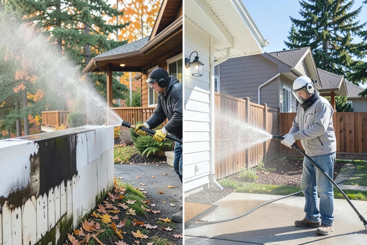 Algae Removal in Wilkeson, Pierce County, WA - Evaluate the algae coverage and the surface types