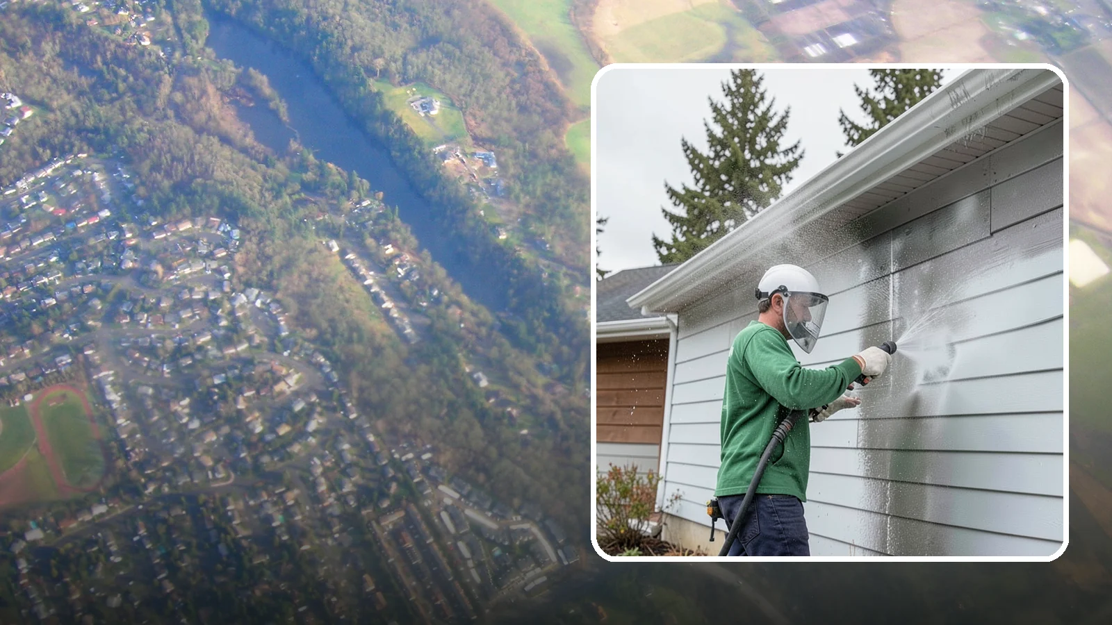 Aluminum Cleaning in Algona, King County, WA - Specialized cleaning of aluminum siding, gutters, and fixtures that removes oxidation chalk and staining safely.