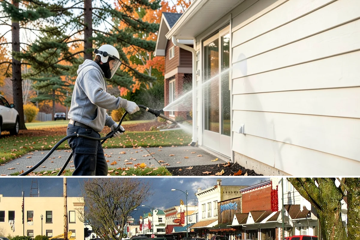 Aluminum Cleaning in Arlington, Snohomish County, WA - Clean aluminum in spring or summer to remove the oxidation and streaking that accumulate through the wet season.
