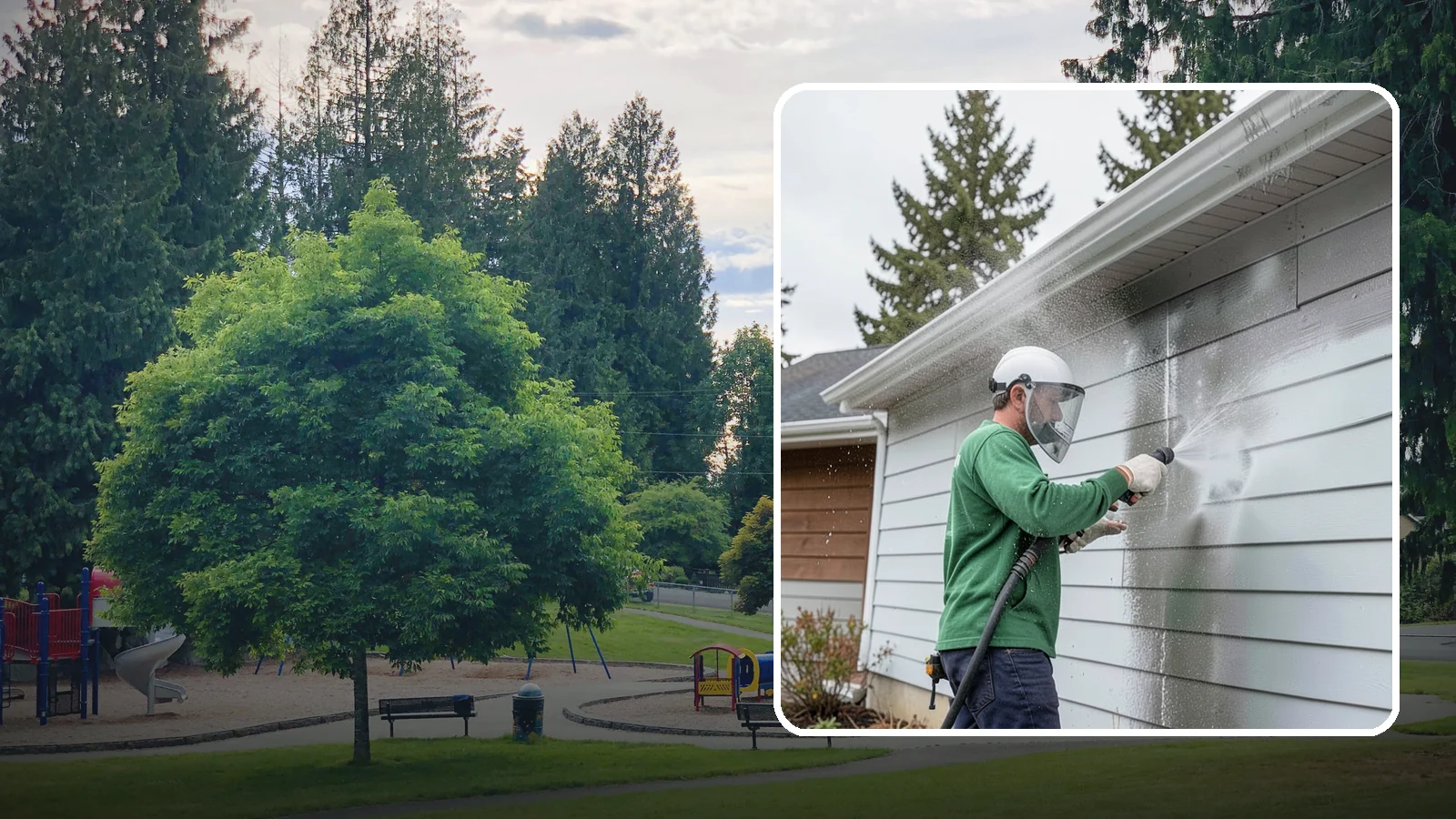 Aluminum Cleaning in Bonney Lake, Pierce County, WA - Specialized cleaning of aluminum siding, gutters, and fixtures that removes oxidation chalk and staining safely.