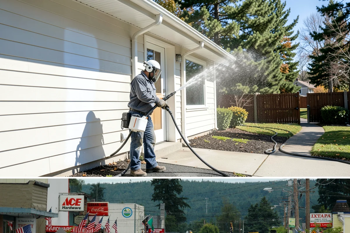 Aluminum Cleaning in Carnation, King County, WA - Clean aluminum in spring or summer to remove the oxidation and streaking that accumulate through the wet season.