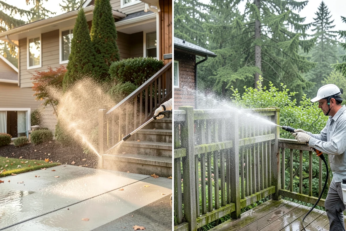 Aluminum Cleaning in Concrete, Skagit County, WA - Assess the aluminum surfaces and oxidation level