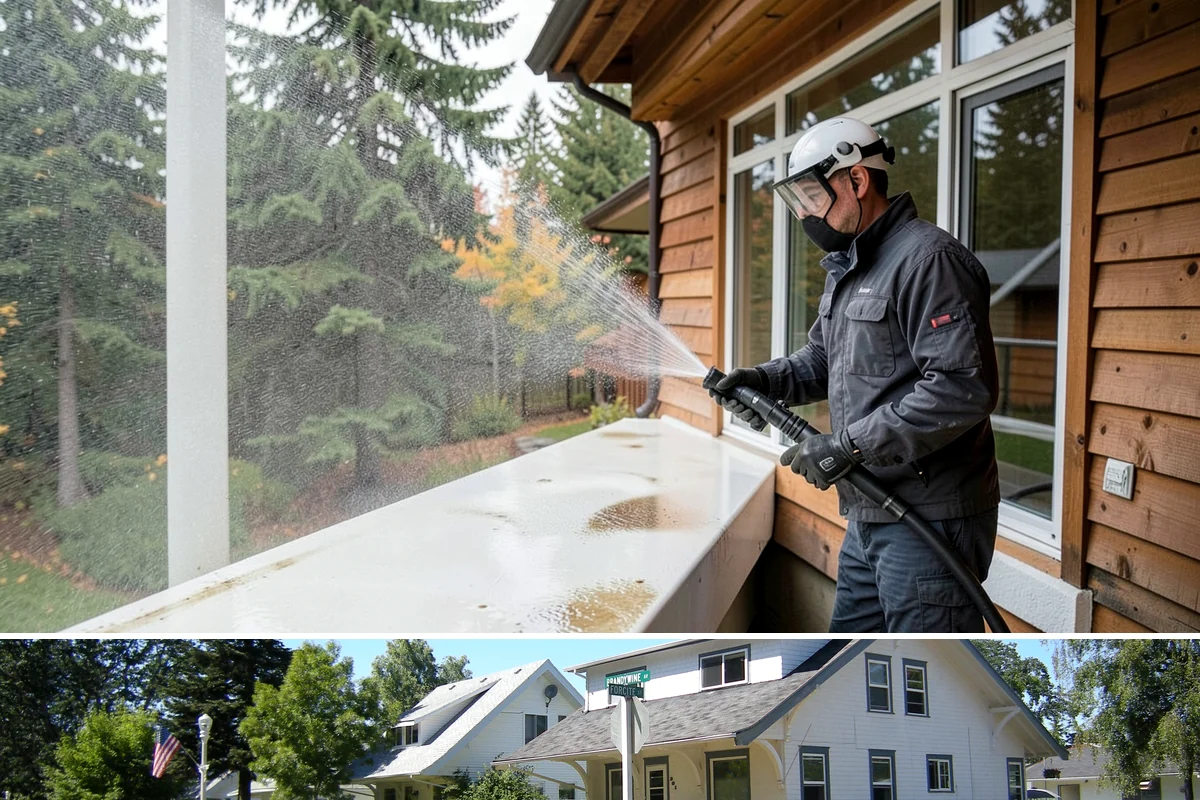 Aluminum Cleaning in DuPont, Pierce County, WA - Clean aluminum in spring or summer to remove the oxidation and streaking that accumulate through the wet season.