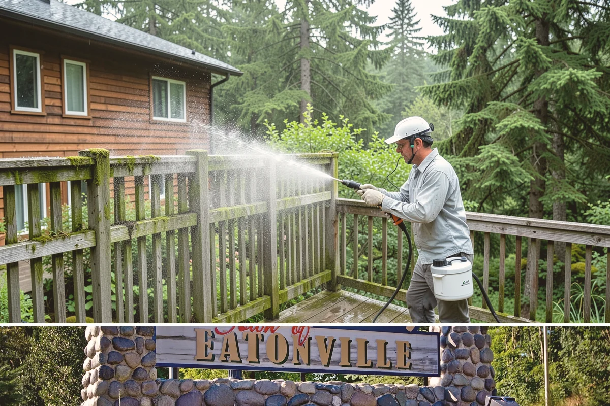 Aluminum Cleaning in Eatonville, Pierce County, WA - Clean aluminum in spring or summer to remove the oxidation and streaking that accumulate through the wet season.