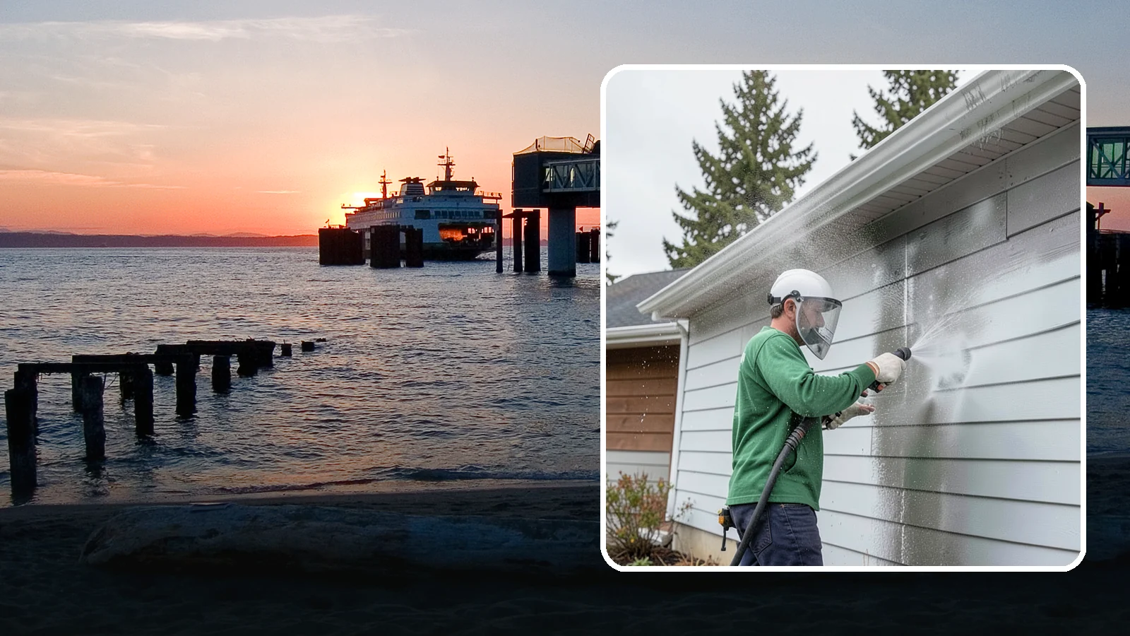 Aluminum Cleaning in Edmonds, Snohomish County, WA - Specialized cleaning of aluminum siding, gutters, and fixtures that removes oxidation chalk and staining safely.