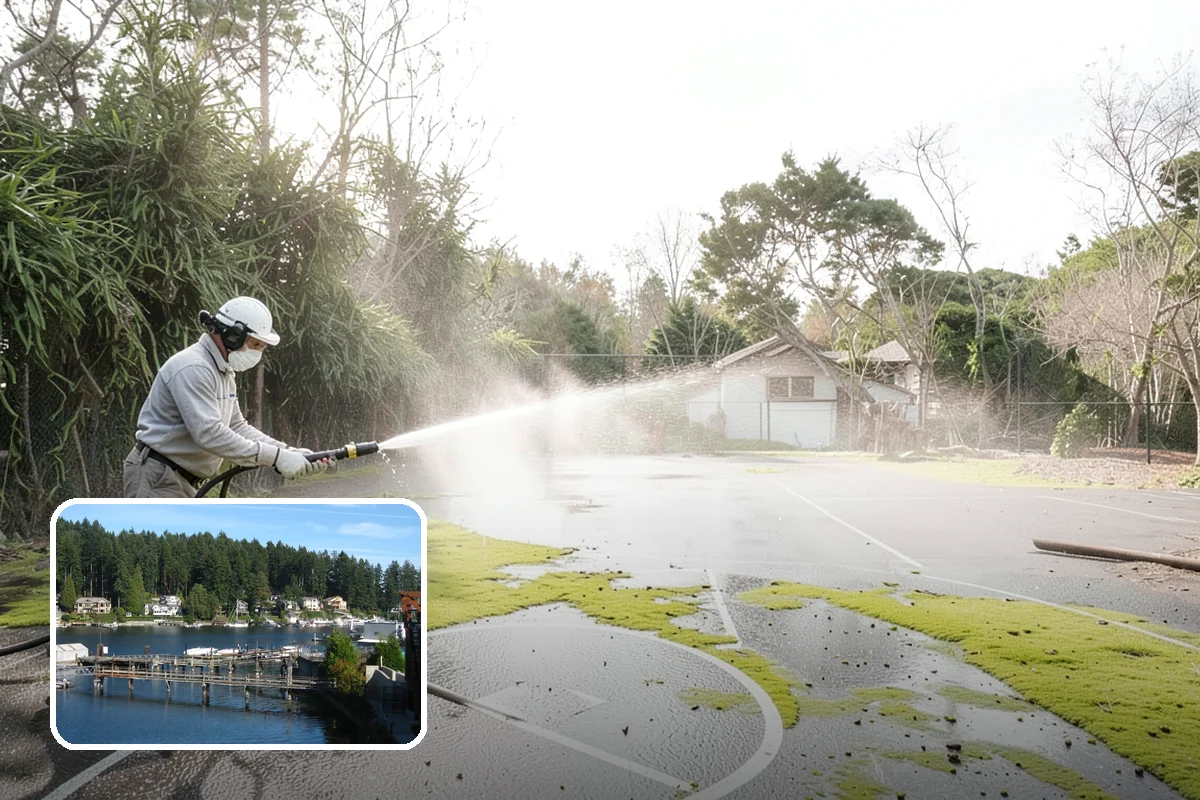 Aluminum Cleaning in Gig Harbor, Pierce County, WA - Cuts chalky oxidation from aluminum surfaces