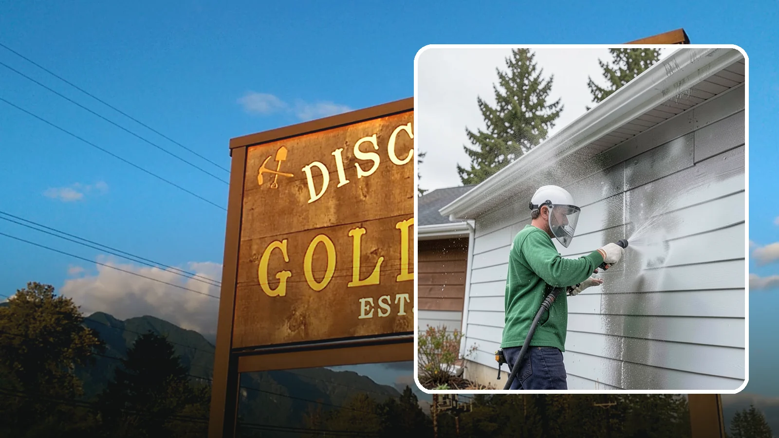 Aluminum Cleaning in Gold Bar, Snohomish County, WA - Specialized cleaning of aluminum siding, gutters, and fixtures that removes oxidation chalk and staining safely.