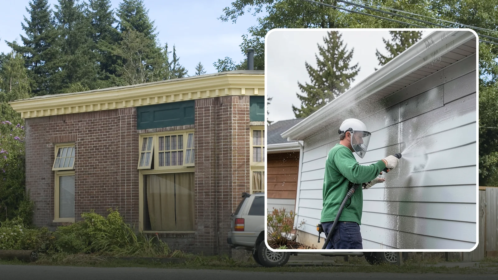 Aluminum Cleaning in Hamilton, Skagit County, WA - Specialized cleaning of aluminum siding, gutters, and fixtures that removes oxidation chalk and staining safely.