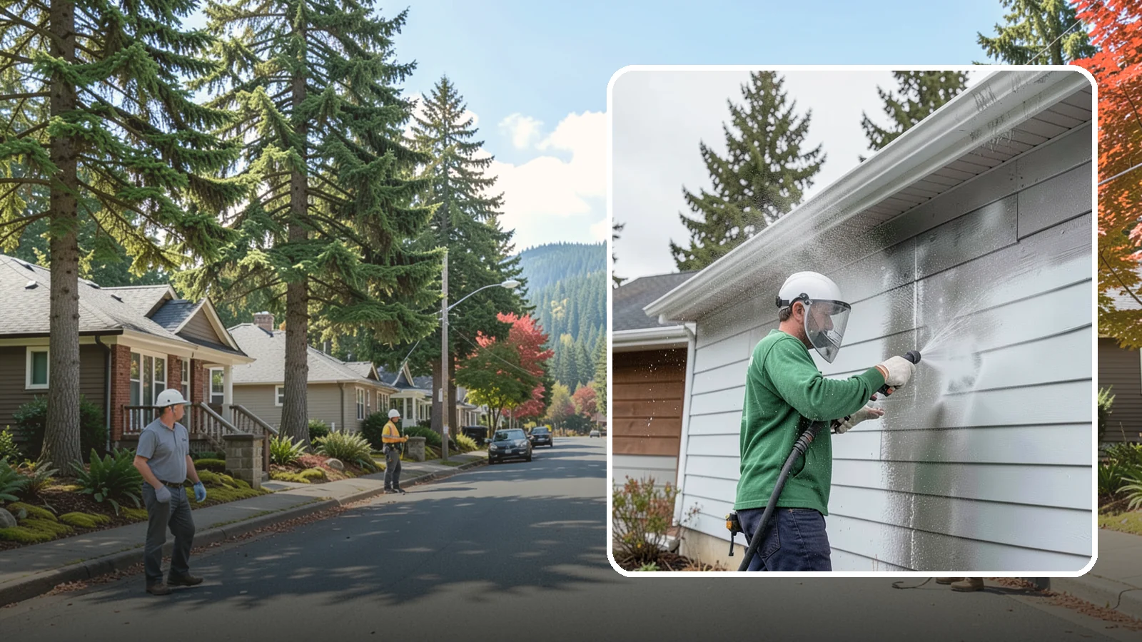 Aluminum Cleaning in Hunts Point, King County, WA - Specialized cleaning of aluminum siding, gutters, and fixtures that removes oxidation chalk and staining safely.