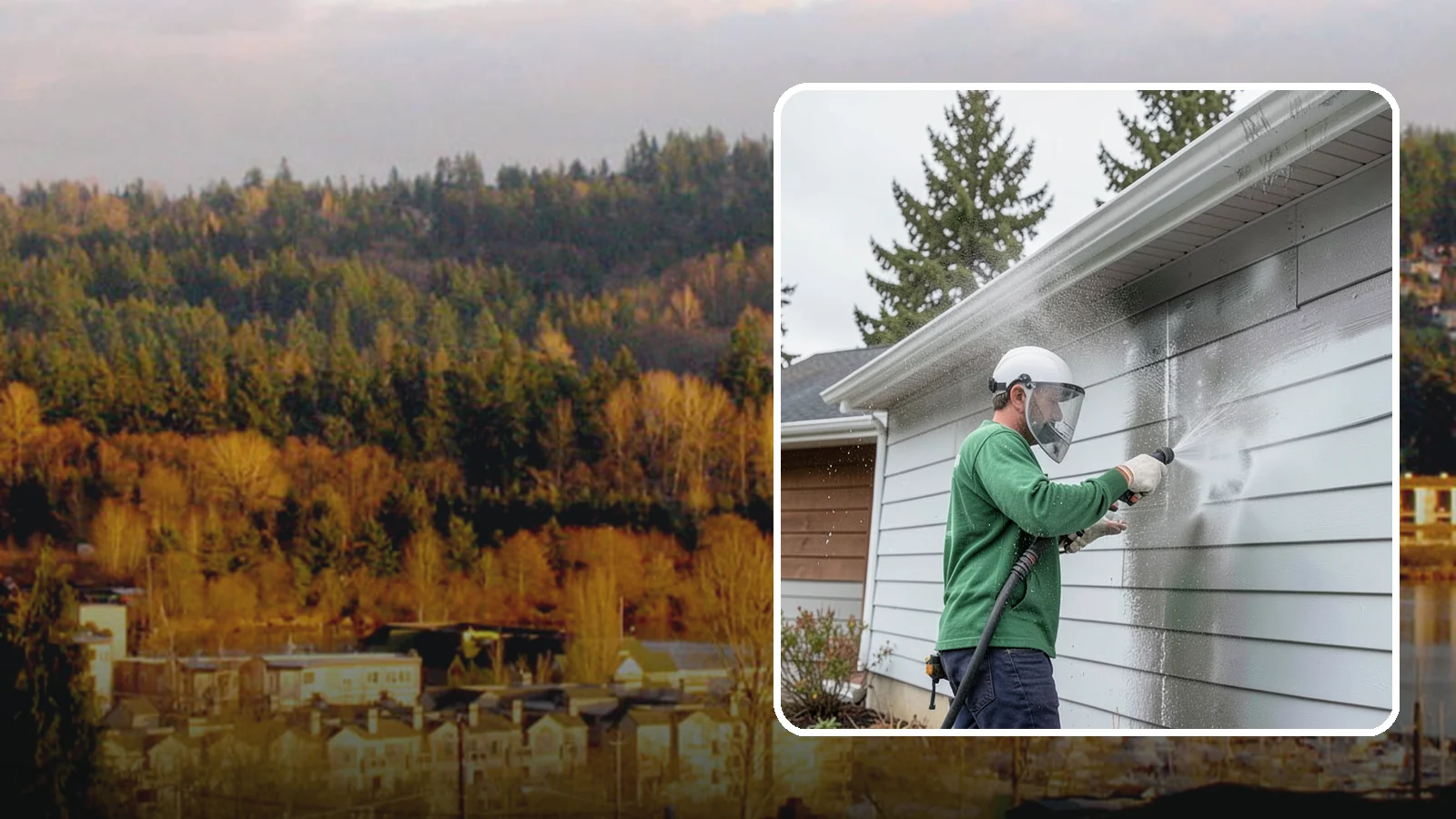Aluminum Cleaning in Kenmore, King County, WA - Specialized cleaning of aluminum siding, gutters, and fixtures that removes oxidation chalk and staining safely.