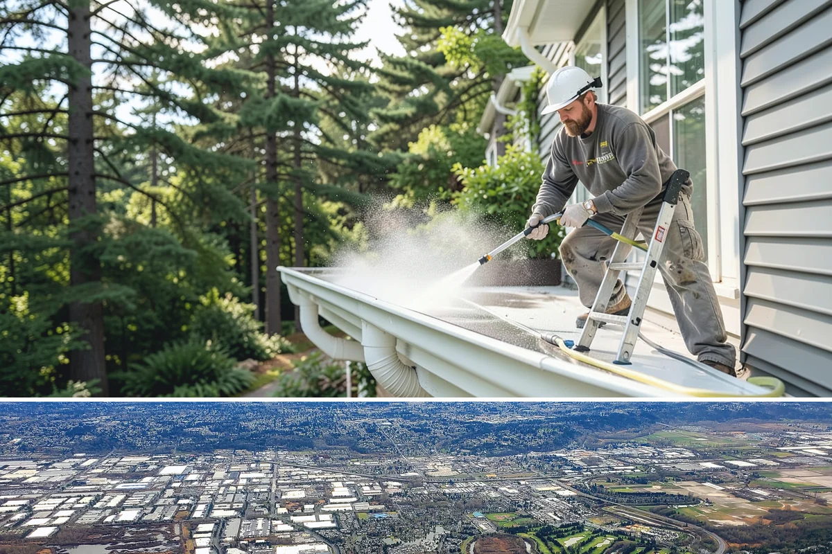 Aluminum Cleaning in Kent, King County, WA - Clean aluminum in spring or summer to remove the oxidation and streaking that accumulate through the wet season.