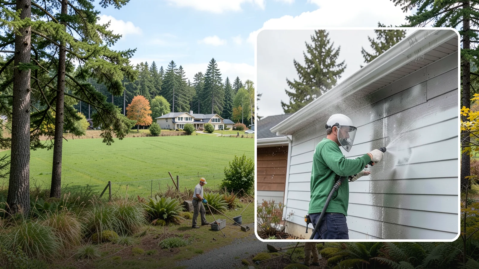 Aluminum Cleaning in Lyman, Skagit County, WA - Specialized cleaning of aluminum siding, gutters, and fixtures that removes oxidation chalk and staining safely.