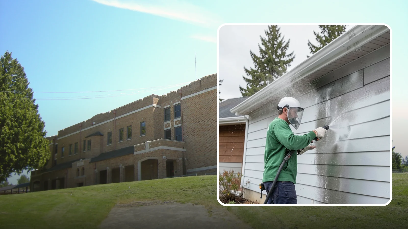 Aluminum Cleaning in Maple Valley, King County, WA - Specialized cleaning of aluminum siding, gutters, and fixtures that removes oxidation chalk and staining safely.