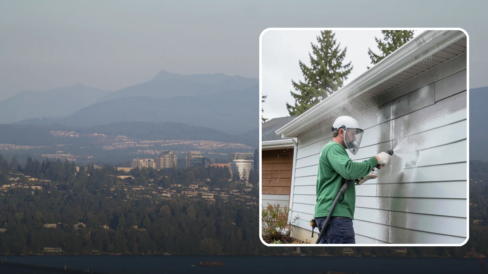 Aluminum Cleaning in Medina, King County, WA - Specialized cleaning of aluminum siding, gutters, and fixtures that removes oxidation chalk and staining safely.